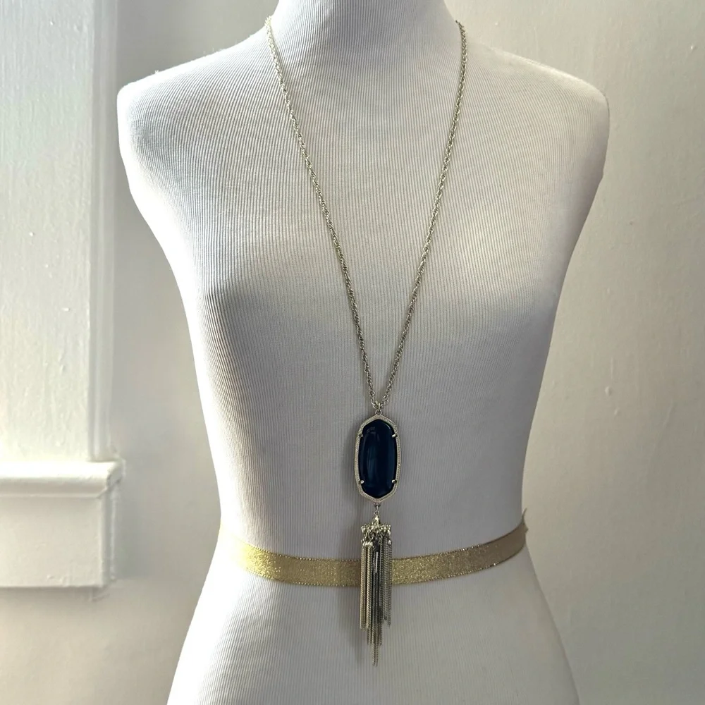 Kendra Scott Rayne Necklace in Black - Picture 2 of 3